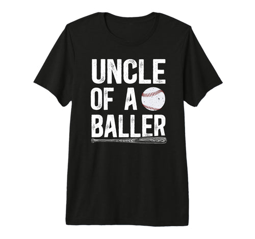 Mens Uncle Baller Baseball Uncle T-Shirt - Fun Novelty Design Men Women - T-Shirt, Sweatshirt, Hoodie