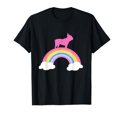 French Bulldog Rainbow T-Shirt - Fun Novelty Design for Adults - T-Shirt, Sweatshirt, Hoodie