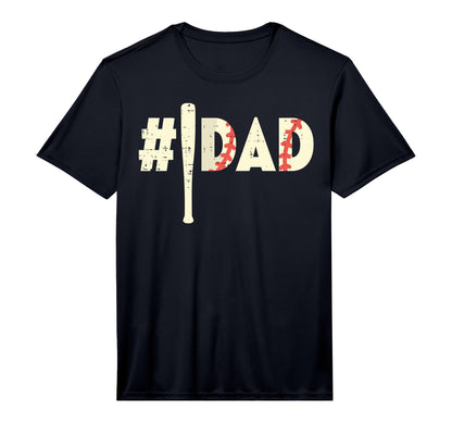 Mens Fathers Day Hashtag Baseball Bat T-Shirt - Minimalist Print Men Women - T-Shirt, Sweatshirt, Hoodie