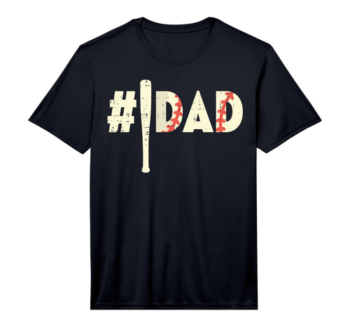 Mens Fathers Day Hashtag Baseball Bat T-Shirt - Minimalist Print Men Women - T-Shirt, Sweatshirt, Hoodie