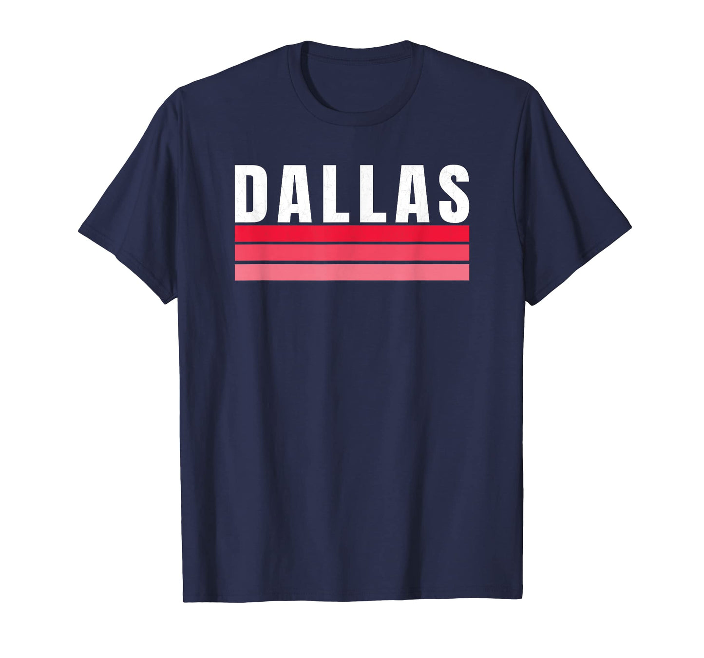 Dallas Red White Blue Striped T-Shirt - Streetwear Style for Adults - T-Shirt, Sweatshirt, Hoodie