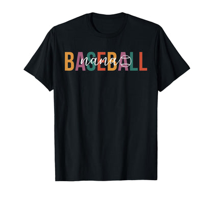 Baseball Nana Grandma Boho Nana T-Shirt - Casual Everyday Wear Men Women - T-Shirt, Sweatshirt, Hoodie