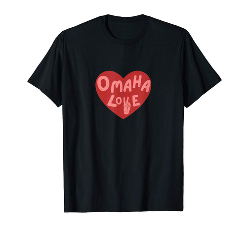 Omaha Love Omaha Love Heart Peace T-Shirt - Trendy Graphic Men Women - T-Shirt, Sweatshirt, Hoodie