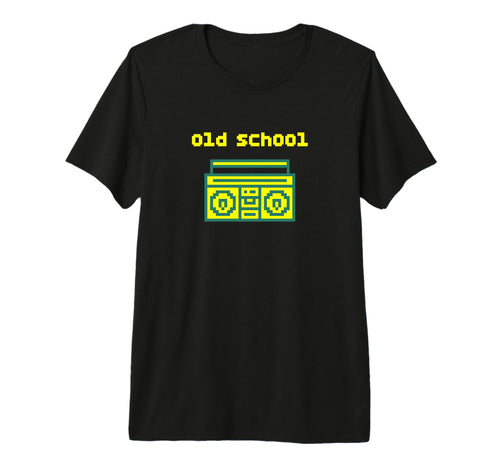 Video Game Boombox Old School Tri Blend T-Shirt - Novelty Apparel Men Women - T-Shirt, Sweatshirt, Hoodie