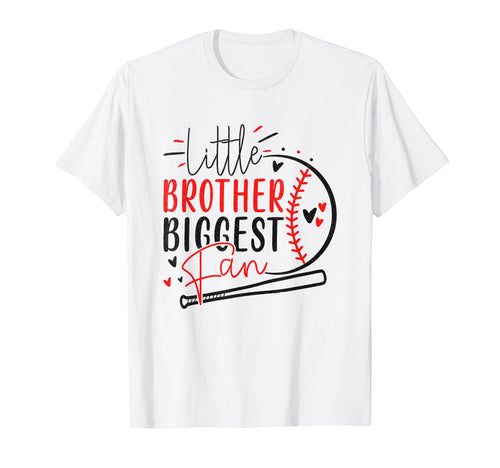 Little Brother Biggest Fan Funny T-Shirt - Graphic Print Men Women - T-Shirt, Sweatshirt, Hoodie