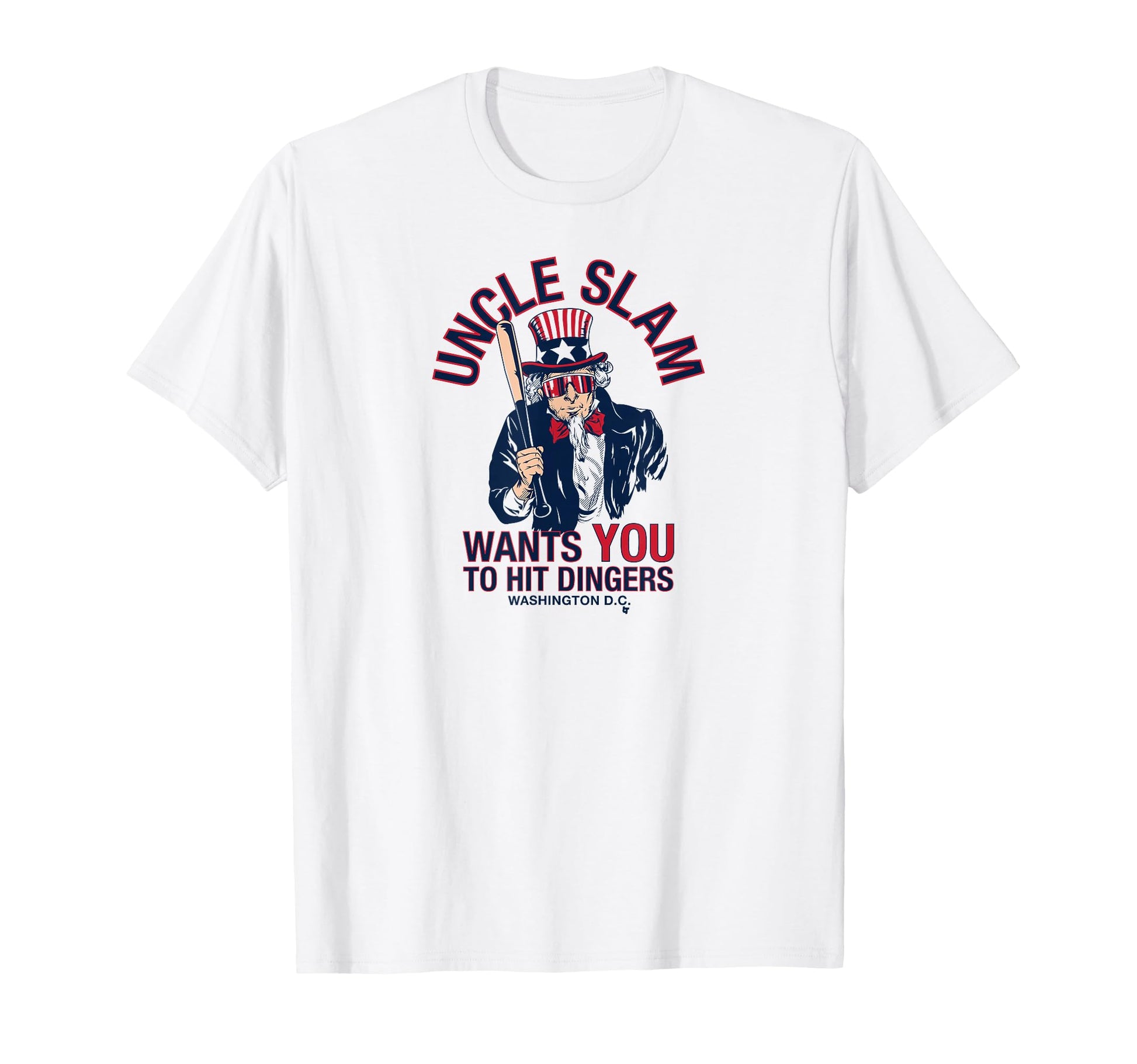 Uncle Slam Washington D C Baseball T-Shirt - Trendy Graphic Unisex - T-Shirt, Sweatshirt, Hoodie