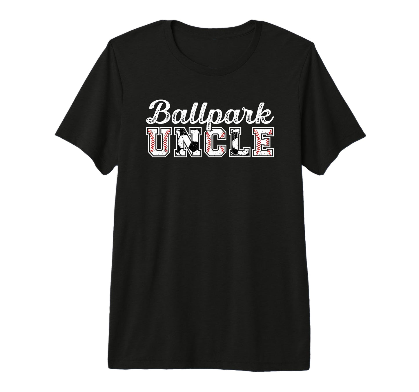 Mens Ballpark Uncle Baseball Soccer T-Shirt - Custom Art Print for Adults - T-Shirt, Sweatshirt, Hoodie