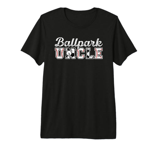 Mens Ballpark Uncle Baseball Soccer T-Shirt - Custom Art Print for Adults - T-Shirt, Sweatshirt, Hoodie