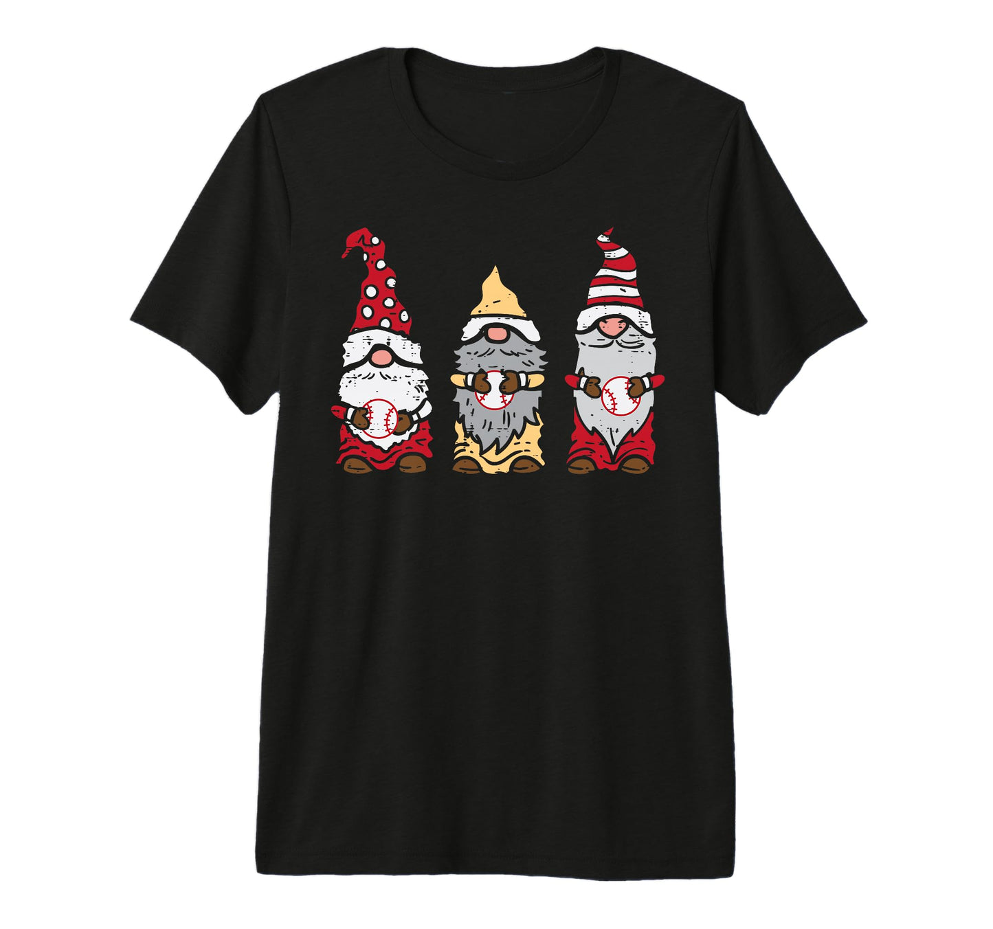 Three Nordic Gnomes Baseball Tomte T-Shirt - Streetwear Style Men Women - T-Shirt, Sweatshirt, Hoodie