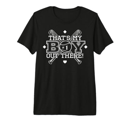Baseball Mom Dad Thats My Proud T-Shirt - Aesthetic Graphic Men Women - T-Shirt, Sweatshirt, Hoodie
