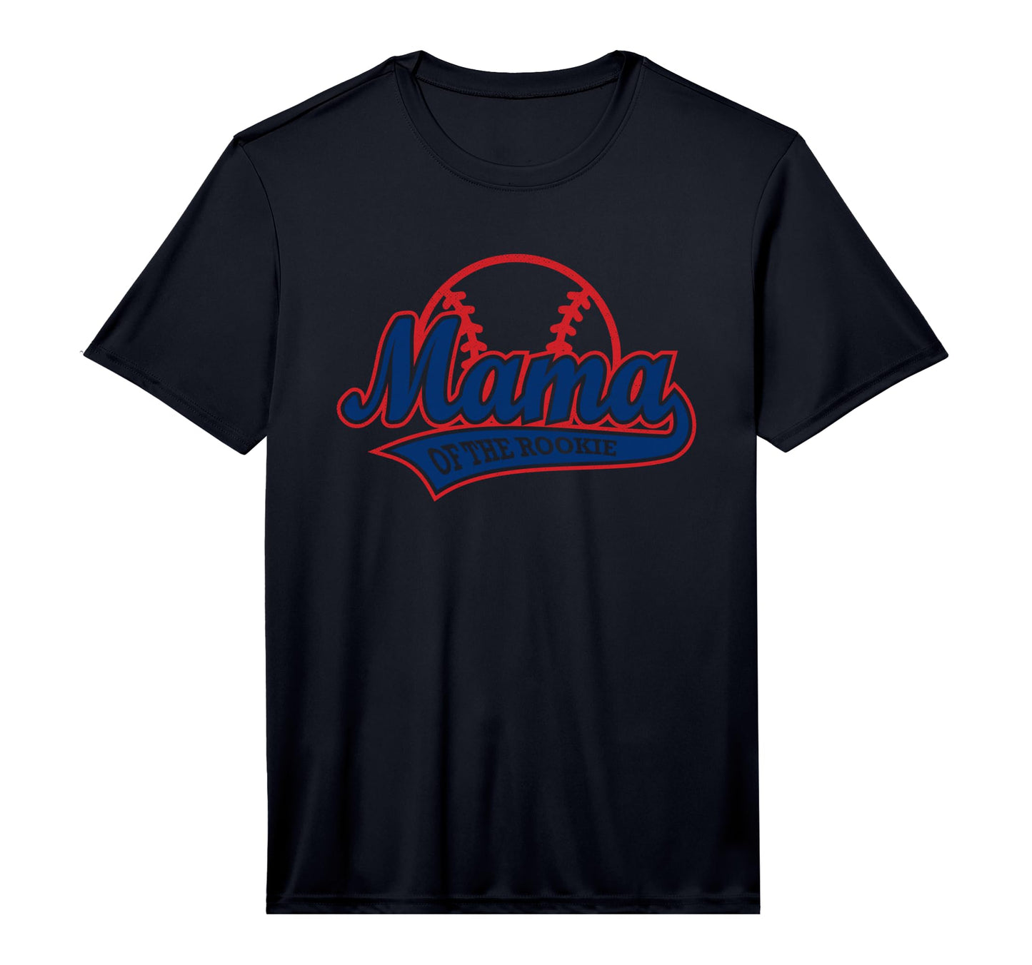Mens Funny Baseball Mama Rookie Mom T-Shirt - Custom Art Print for Adults - T-Shirt, Sweatshirt, Hoodie