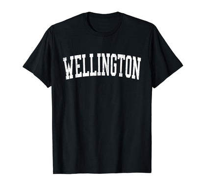 Wellington Fl Distressed White T-Shirt - Casual Everyday Wear for Adults - T-Shirt, Sweatshirt, Hoodie