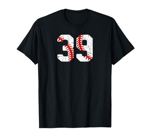 Baseball Player Jersey Number 39 39 Proud T-Shirt - Graphic Print Unisex - T-Shirt, Sweatshirt, Hoodie