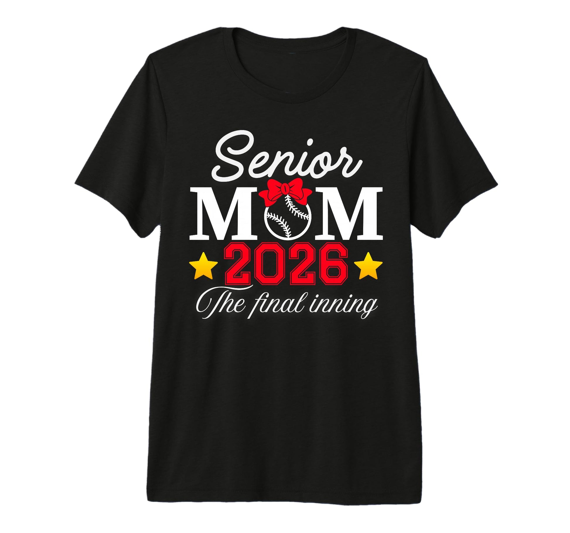 Baseball Senior Mom Final Inning 2026 T-Shirt - Minimalist Print Men Women - T-Shirt, Sweatshirt, Hoodie