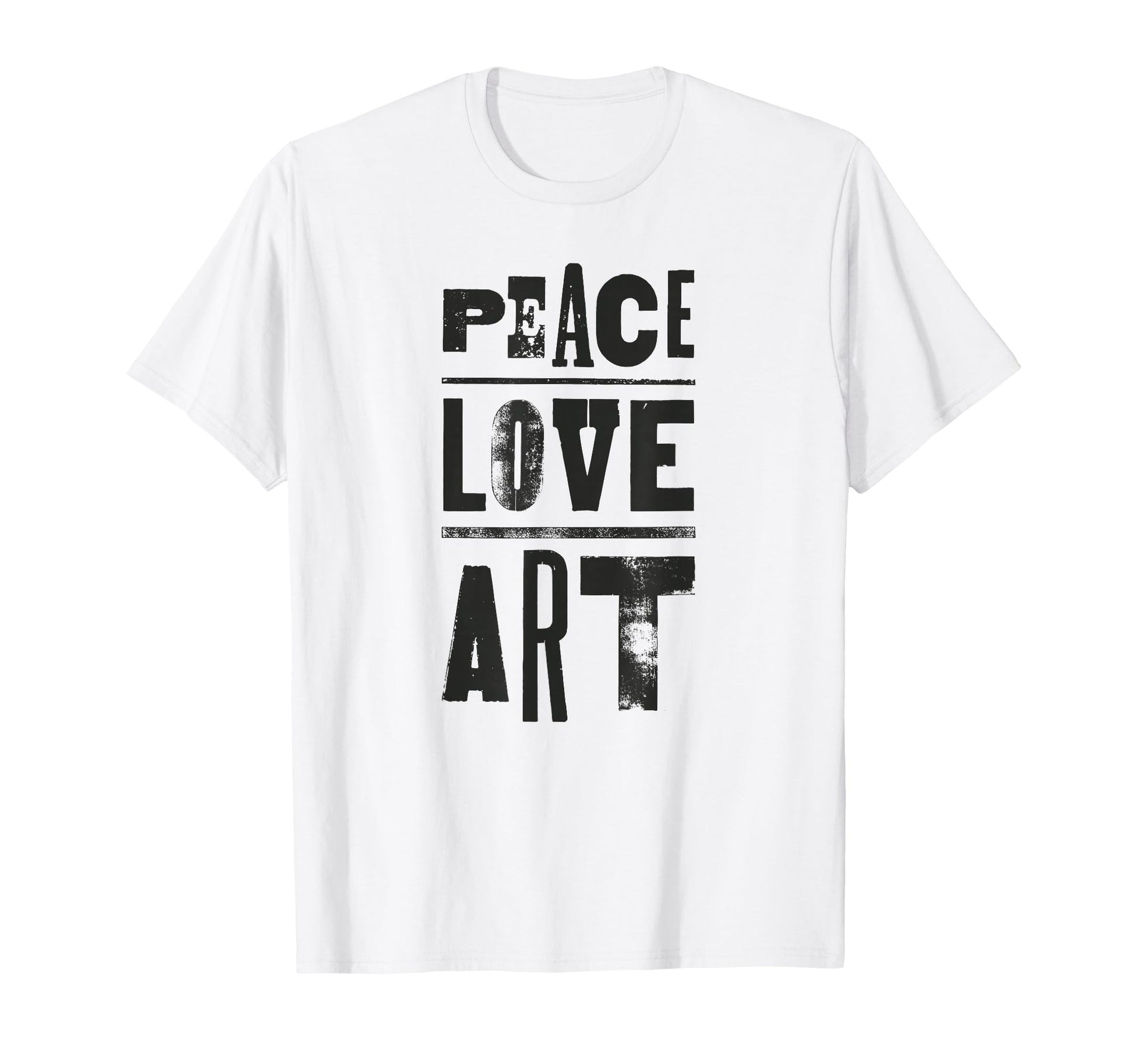Inspirational Artist Peace Love Art T-Shirt - Graphic Print for Adults - T-Shirt, Sweatshirt, Hoodie
