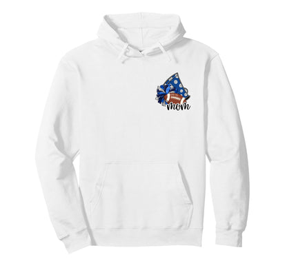 Cheerleader Mom Game Day Cheer Front Hoodie - Aesthetic Graphic for Adults - T-Shirt, Sweatshirt, Hoodie