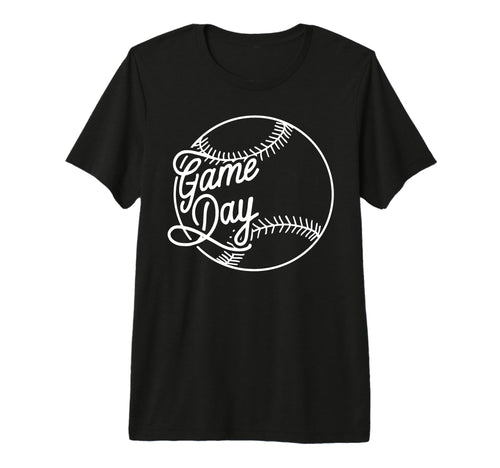 Game Day Baseball Mom Tri Blend T-Shirt - Fun Novelty Design Men Women - T-Shirt, Sweatshirt, Hoodie