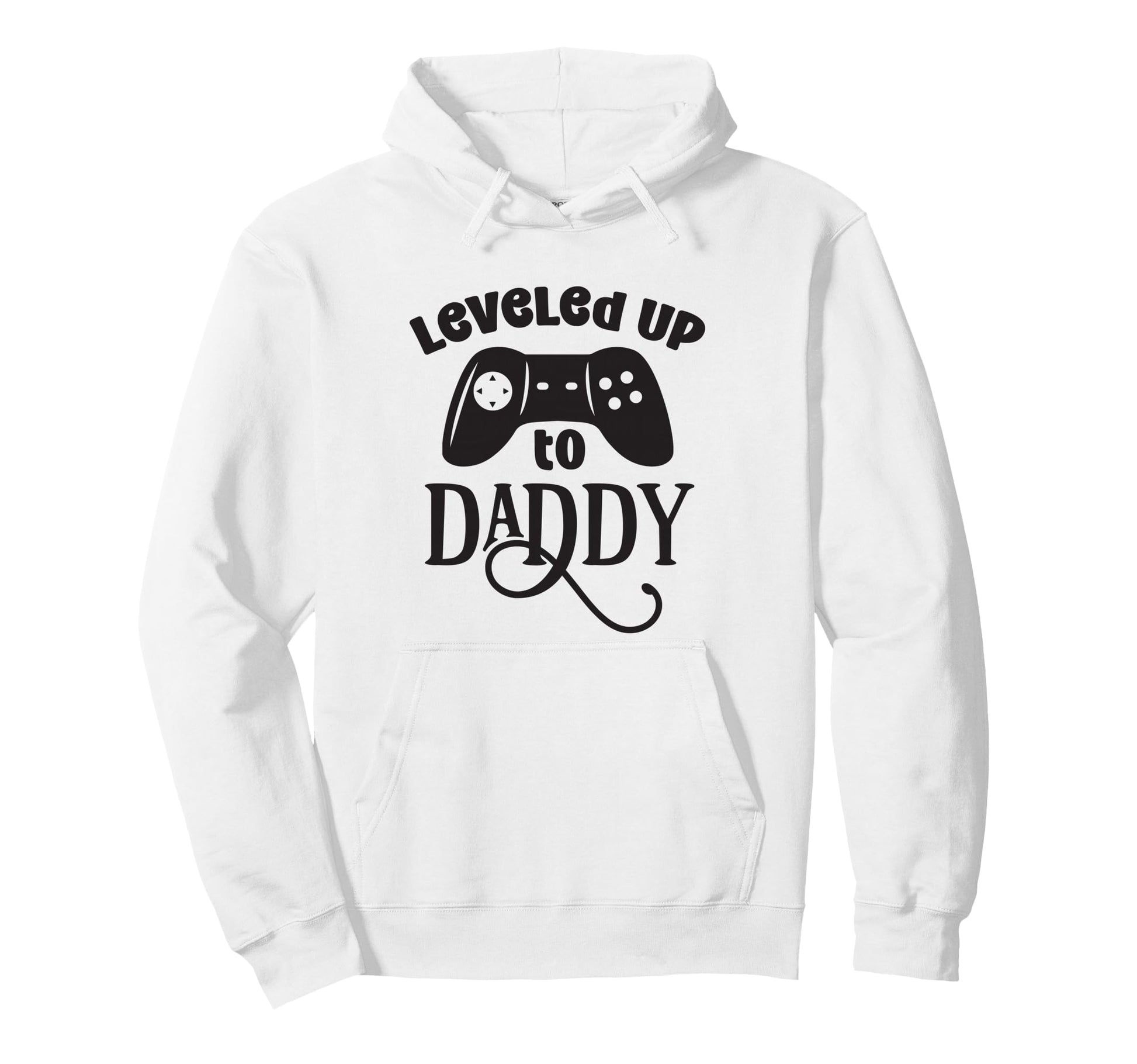 Leveled Up To Daddy Funny Game Lover Hoodie - Aesthetic Graphic Men Women - T-Shirt, Sweatshirt, Hoodie