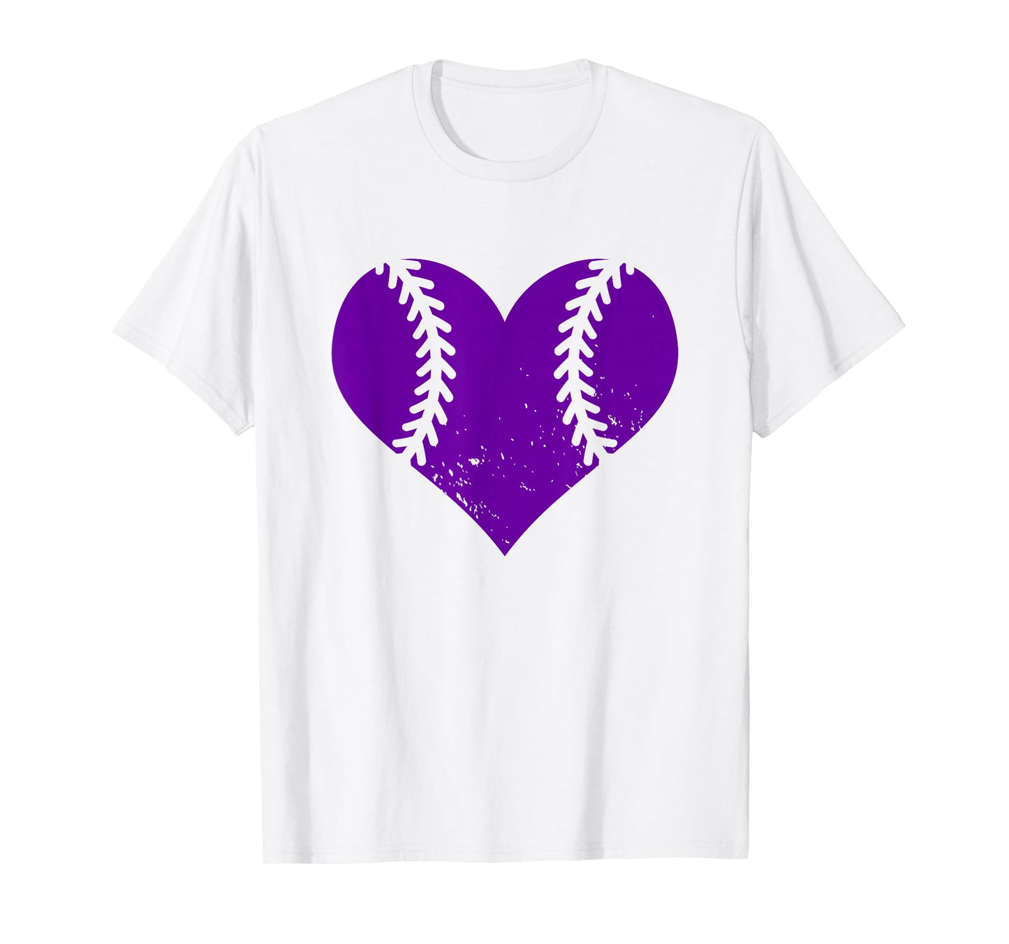 Softball Heart Funny Baseball Player T-Shirt - Minimalist Print Men Women - T-Shirt, Sweatshirt, Hoodie