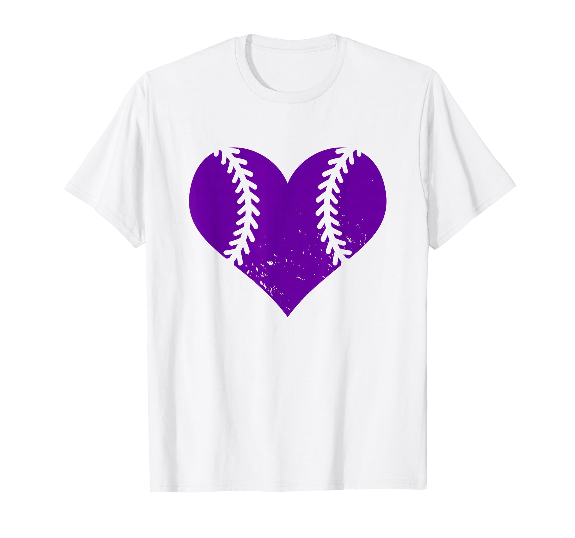 Softball Heart Funny Baseball Player T-Shirt - Minimalist Print Men Women - T-Shirt, Sweatshirt, Hoodie