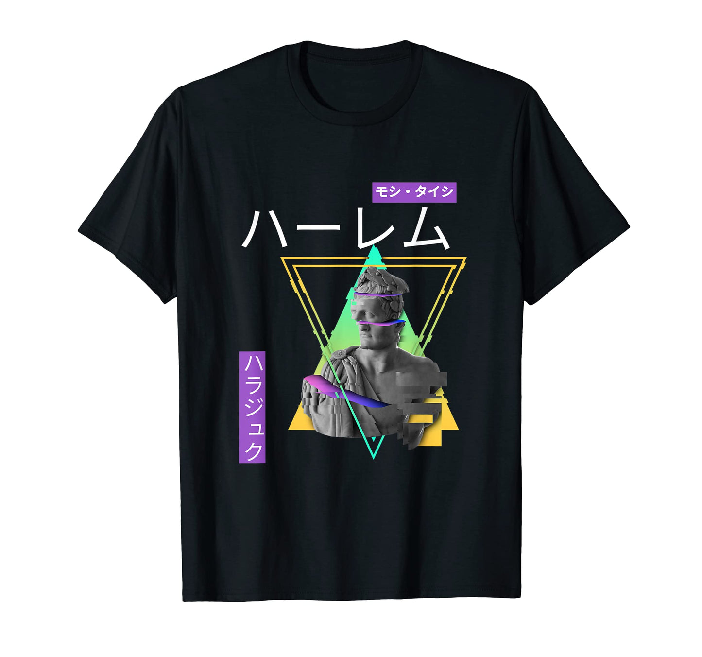 Vaporwave Statue Aesthetic Art Glitch T-Shirt - Novelty Apparel Men Women - T-Shirt, Sweatshirt, Hoodie