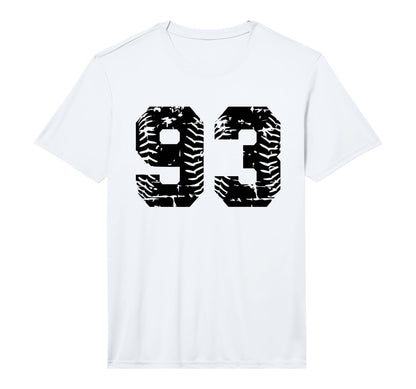 Baseball Softball Number 93 Performance T-Shirt - Trendy Graphic Men Women - T-Shirt, Sweatshirt, Hoodie
