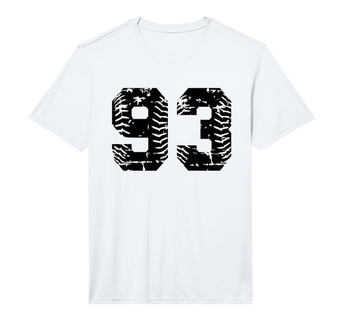 Baseball Softball Number 93 Performance T-Shirt - Trendy Graphic Men Women - T-Shirt, Sweatshirt, Hoodie