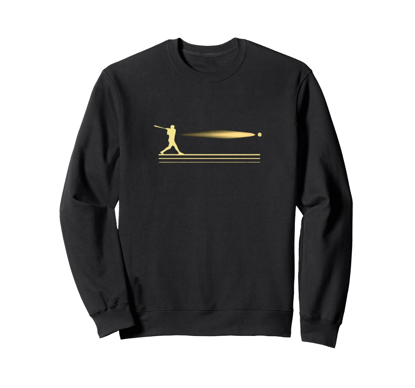 Baseball Swing Motion Player Sweatshirt - Casual Everyday Wear Men Women - T-Shirt, Sweatshirt, Hoodie