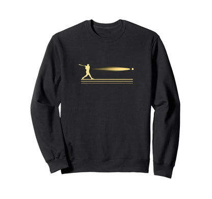 Baseball Swing Motion Player Sweatshirt - Casual Everyday Wear Men Women - T-Shirt, Sweatshirt, Hoodie