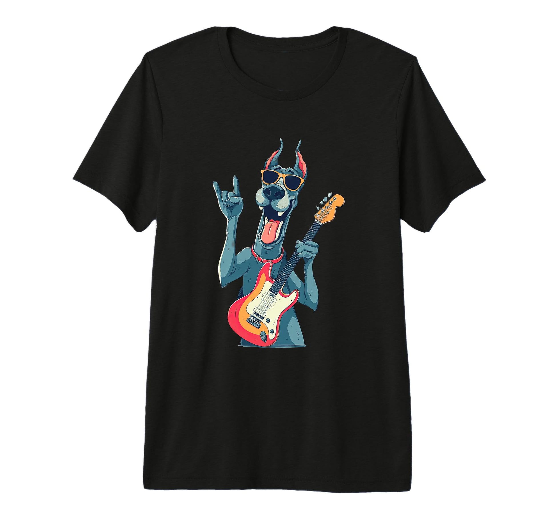 Funny Rock Dog Cartoon Pet Lover T-Shirt - Fun Novelty Design Unisex - T-Shirt, Sweatshirt, Hoodie