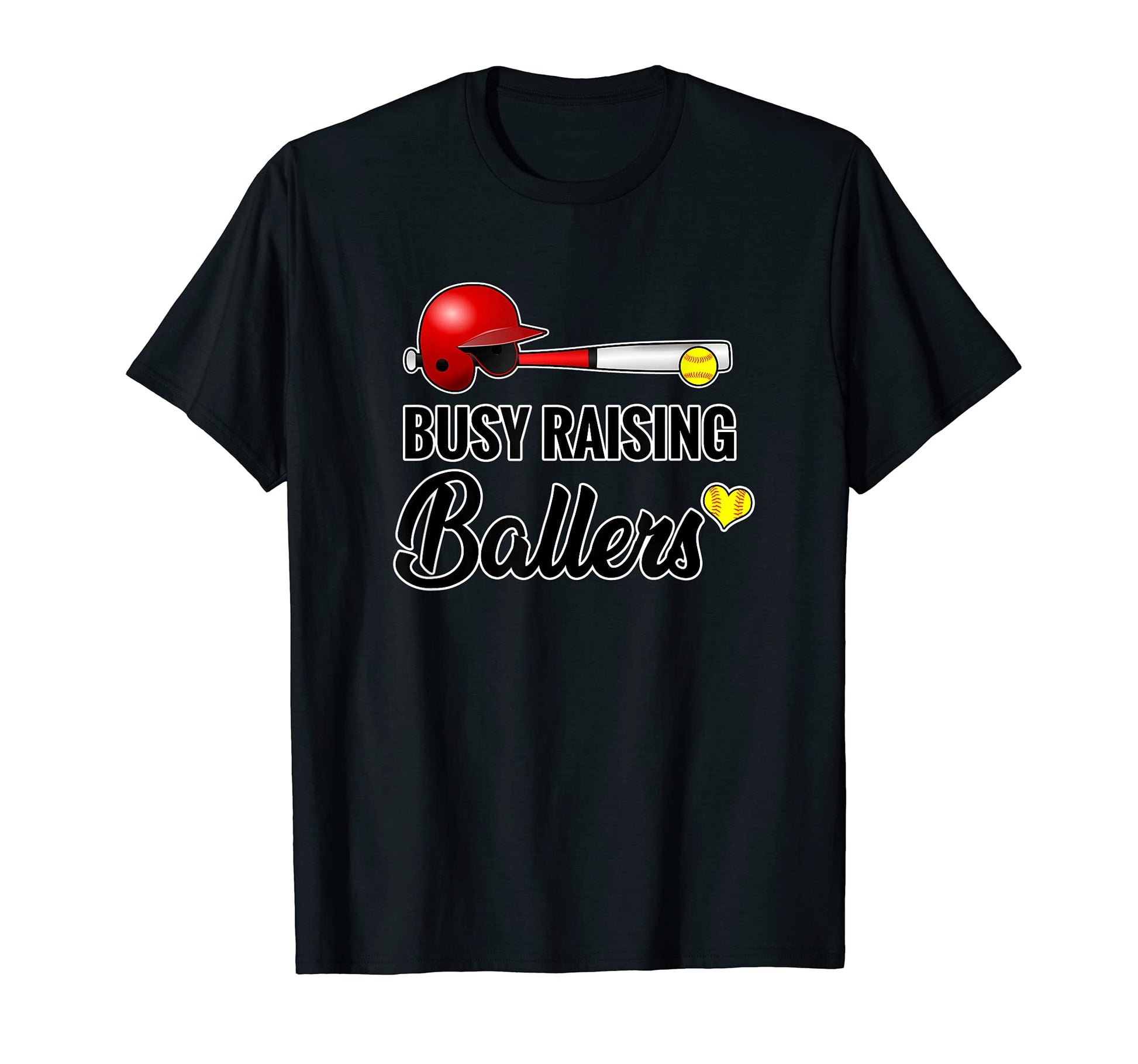 Busy Raising Ballers Softball Tops T-Shirt - Aesthetic Graphic Unisex - T-Shirt, Sweatshirt, Hoodie