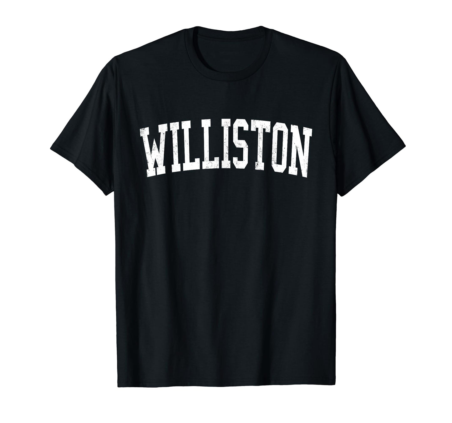 Williston Nd Distressed White T-Shirt - Aesthetic Graphic for Adults - T-Shirt, Sweatshirt, Hoodie