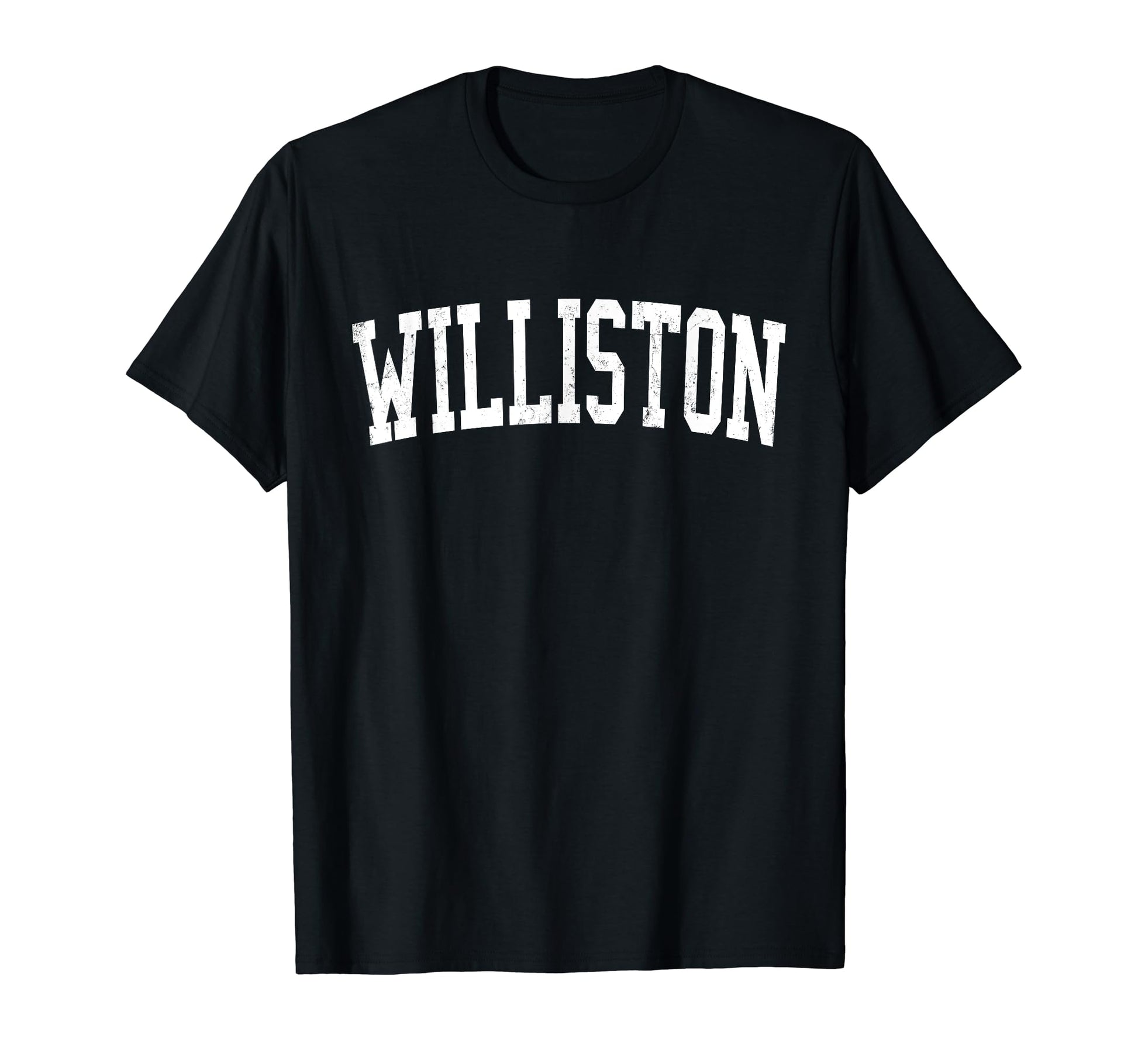 Williston Nd Distressed White T-Shirt - Aesthetic Graphic for Adults - T-Shirt, Sweatshirt, Hoodie