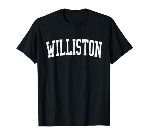 Williston Nd Distressed White T-Shirt - Aesthetic Graphic for Adults - T-Shirt, Sweatshirt, Hoodie