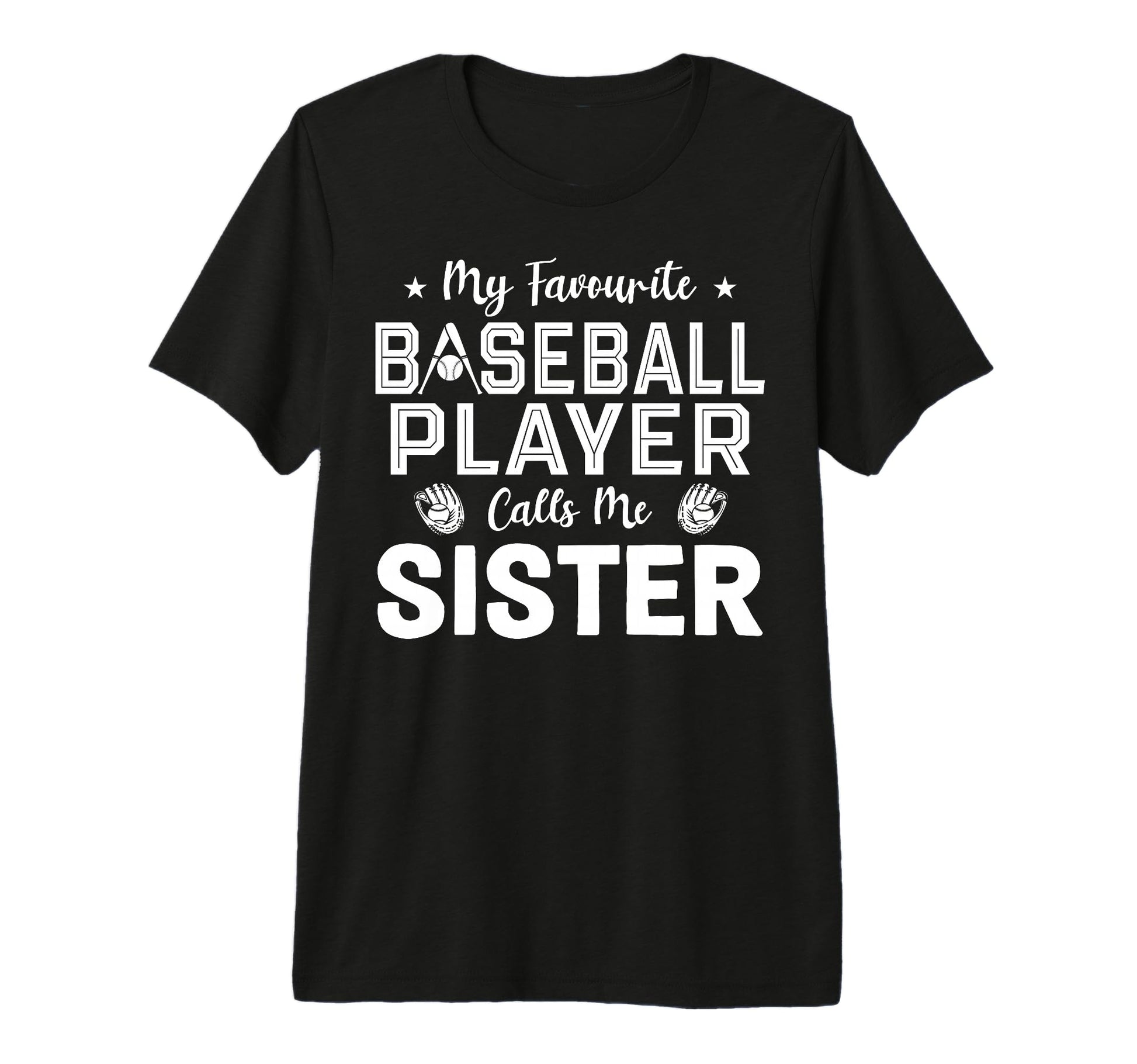 Sister Baseball Player Baseball Birthday T-Shirt - Trendy Graphic Unisex - T-Shirt, Sweatshirt, Hoodie