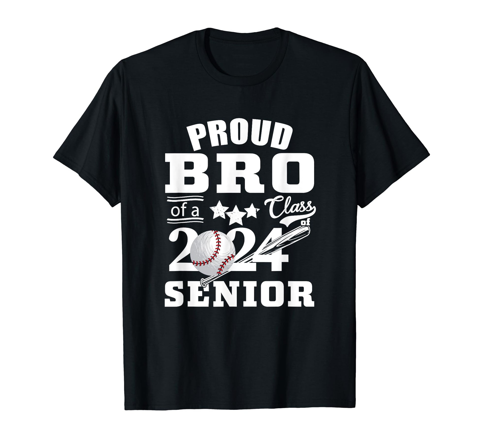 Proud Brother Baseball Senior 2024 T-Shirt - Novelty Apparel Unisex - T-Shirt, Sweatshirt, Hoodie