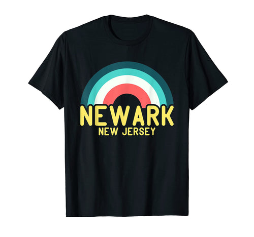 Newark New Jersey Rainbow T-Shirt - Trendy Graphic for Adults - T-Shirt, Sweatshirt, Hoodie