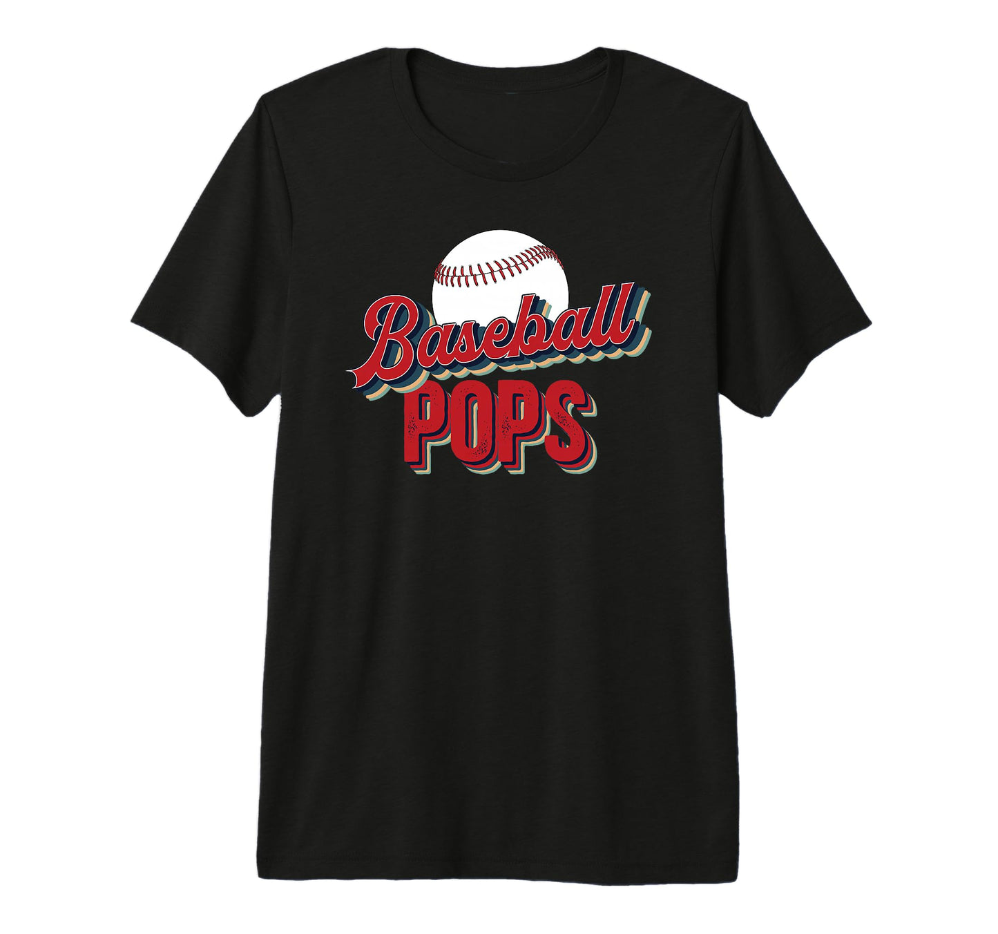 Mens Proud Baseball Pops Grandpa T-Shirt - Aesthetic Graphic Men Women - T-Shirt, Sweatshirt, Hoodie