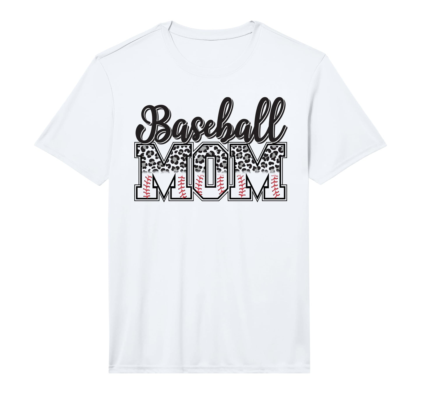 Baseball Mom Leopard Funny Softball Mom T-Shirt - Unique Graphic Men Women - T-Shirt, Sweatshirt, Hoodie