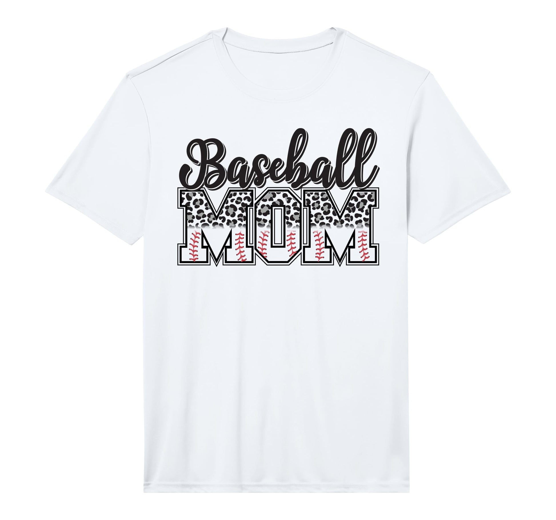 Baseball Mom Leopard Funny Softball Mom T-Shirt - Unique Graphic Men Women - T-Shirt, Sweatshirt, Hoodie