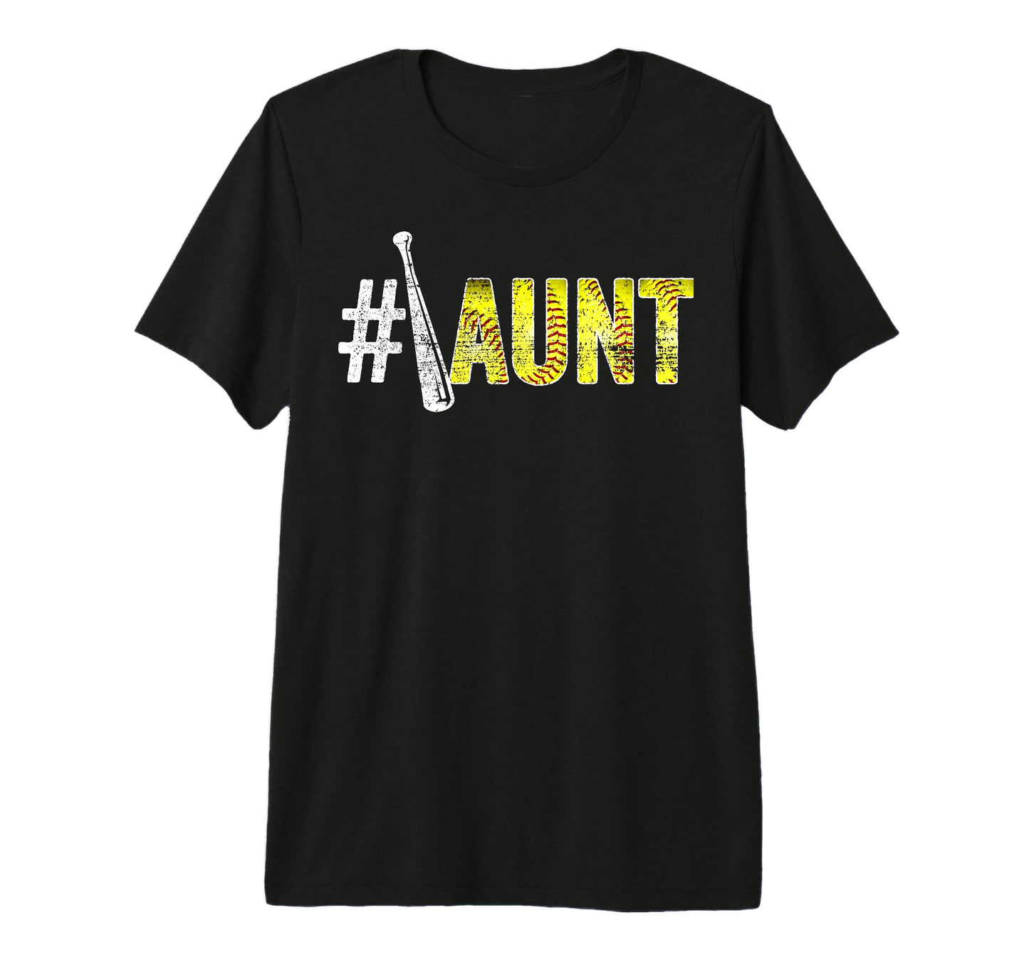 Number One Softball Aunt Mothers Day T-Shirt - Aesthetic Graphic Men Women - T-Shirt, Sweatshirt, Hoodie