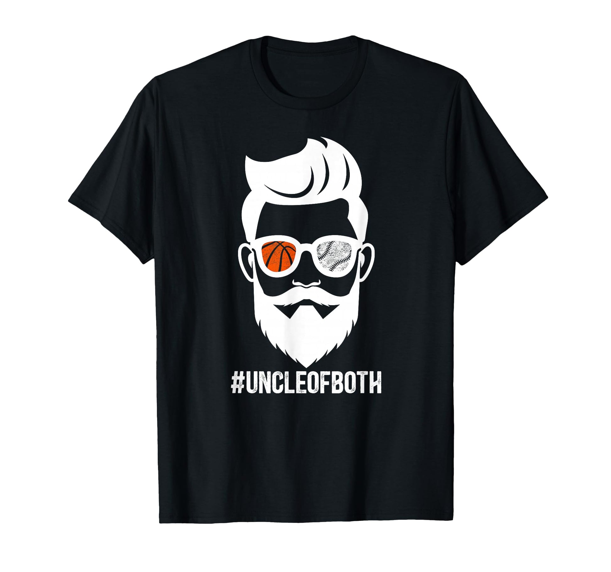 Uncle Both Baseball Basketball Uncle T-Shirt - Custom Art Print Men Women - T-Shirt, Sweatshirt, Hoodie