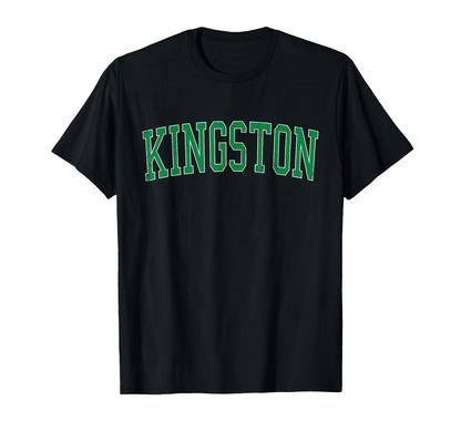 Kingston Pa Distressed Green Varsity T-Shirt - Casual Everyday Wear Unisex - T-Shirt, Sweatshirt, Hoodie