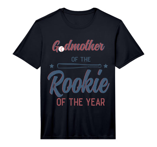 Mens Godmother Baseball First Birthday Bday T-Shirt - Graphic Print Unisex - T-Shirt, Sweatshirt, Hoodie
