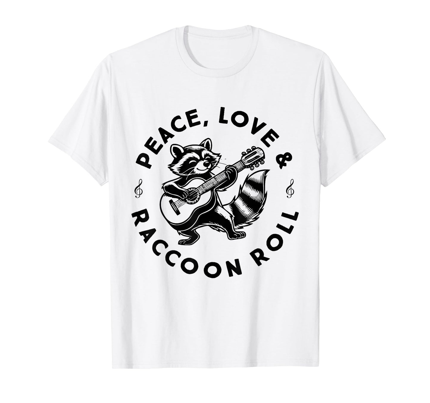 Raccoon Rock And Roll Music Raccoon T-Shirt - Trendy Graphic Men Women - T-Shirt, Sweatshirt, Hoodie