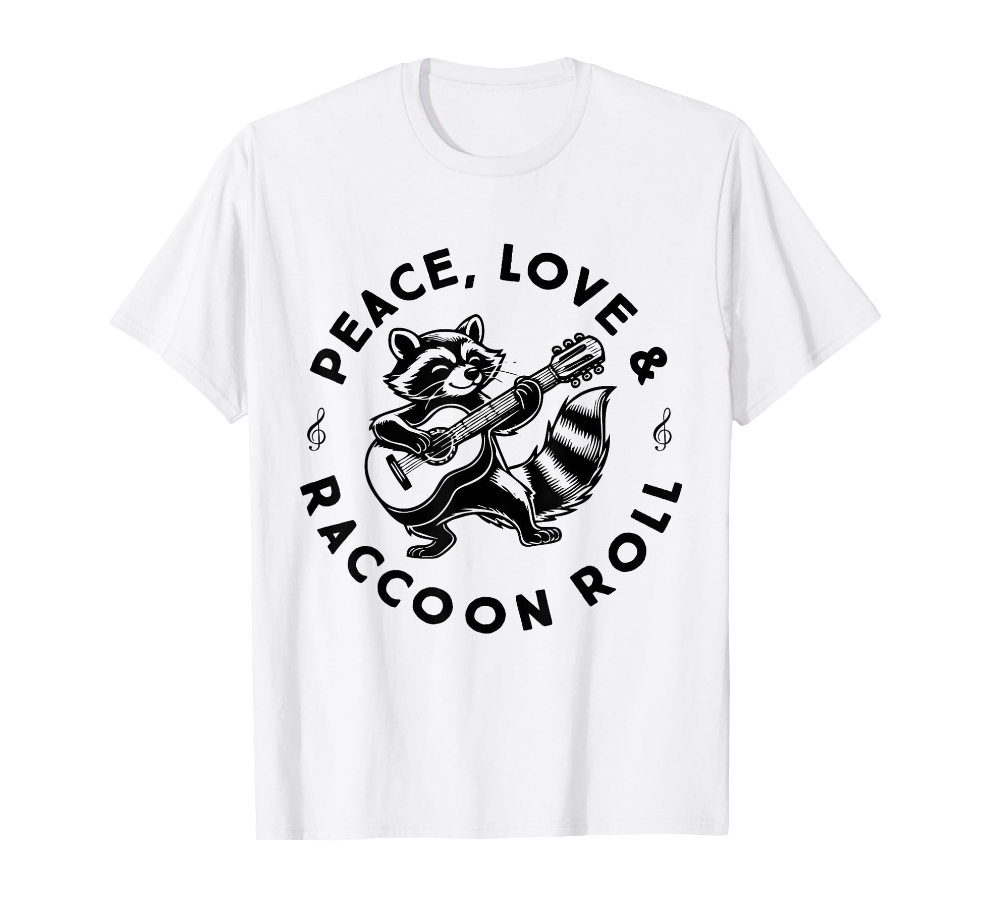Raccoon Rock And Roll Music Raccoon T-Shirt - Trendy Graphic Men Women - T-Shirt, Sweatshirt, Hoodie