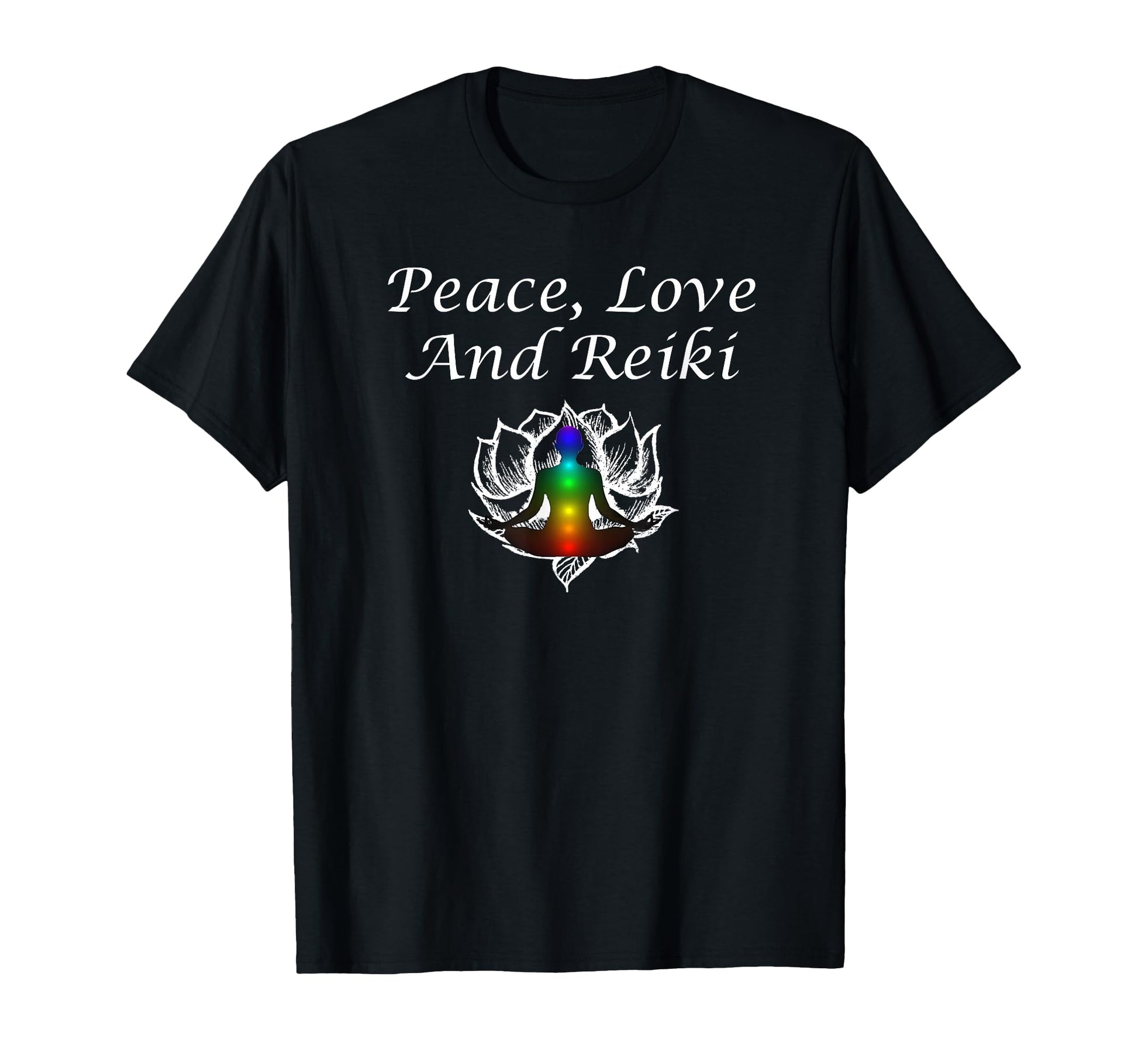 Wrinkled Hippie Peace Love And Reiki T-Shirt - Trendy Graphic Men Women - T-Shirt, Sweatshirt, Hoodie