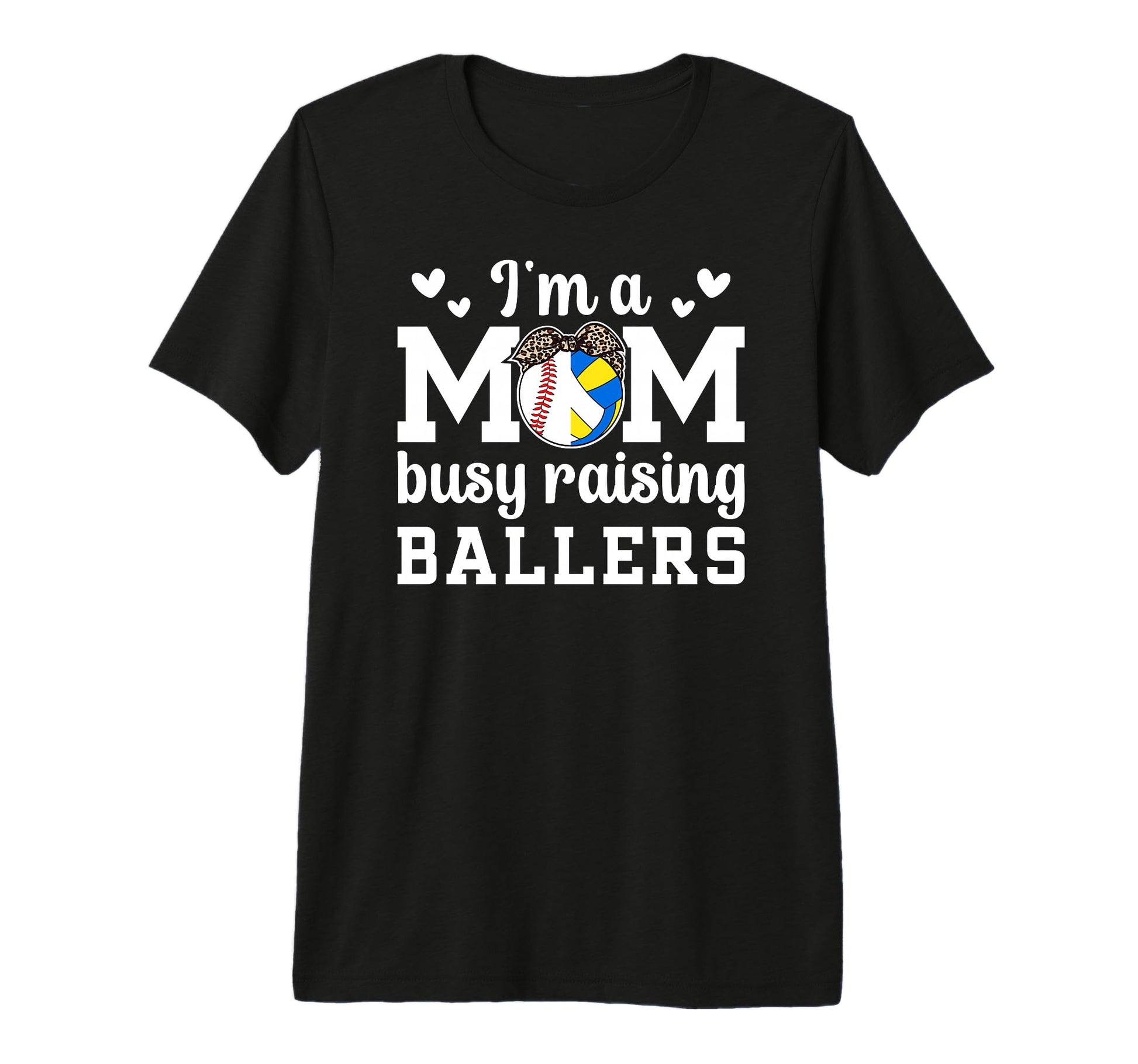 Im Mom Busy Raising Ballers Baseball T-Shirt - Fun Novelty Design Unisex - T-Shirt, Sweatshirt, Hoodie