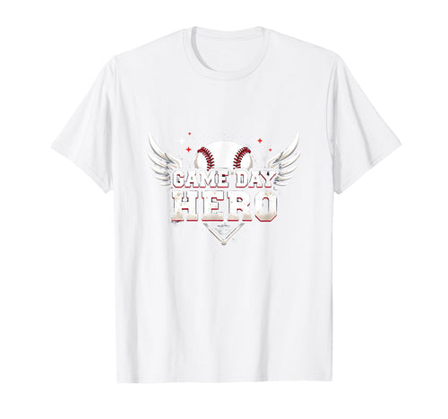Baseball Dad Game Day Hero Proud T-Shirt - Streetwear Style Men Women - T-Shirt, Sweatshirt, Hoodie
