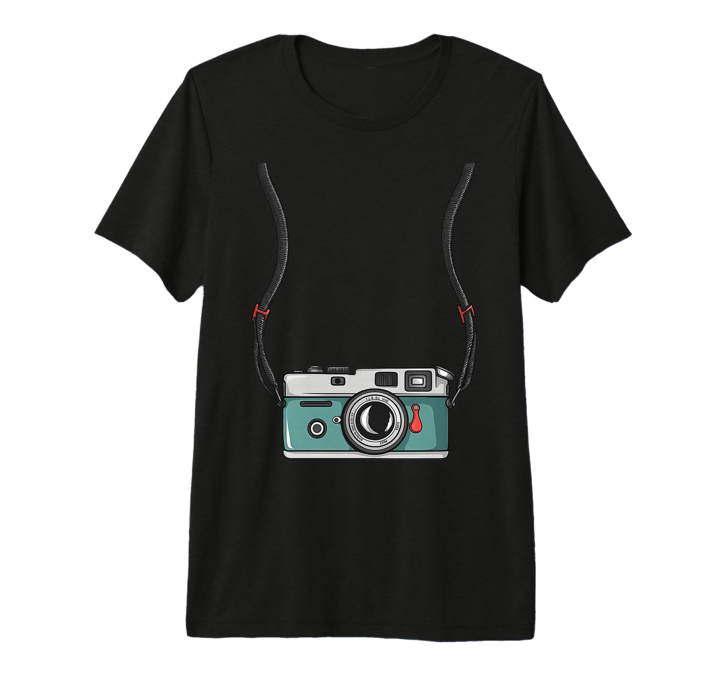 Photographer Camera Neck Strap T-Shirt - Unique Graphic Men Women - T-Shirt, Sweatshirt, Hoodie